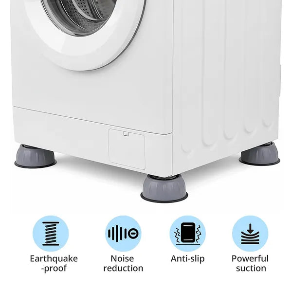 Anti-Vibration Washing Machine Stabilizer Pads (4-Pack)
