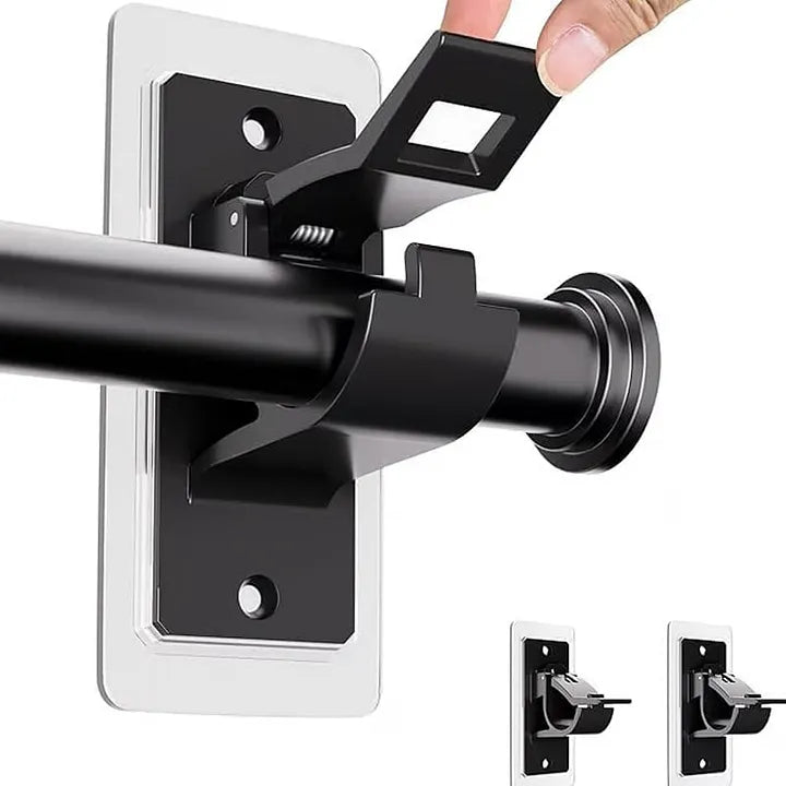 Heavy-Duty Self-Adhesive Rod Support Brackets