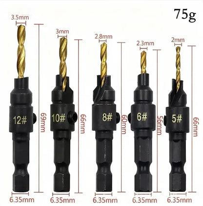 Premium HSS countersunk drill set