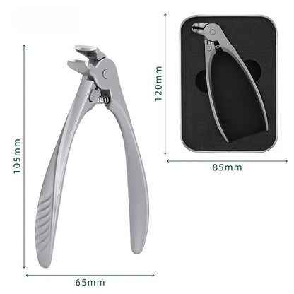 Stainless Steel Nail Clippers With Splash Guard – Large opening for ingrown nails & foot care