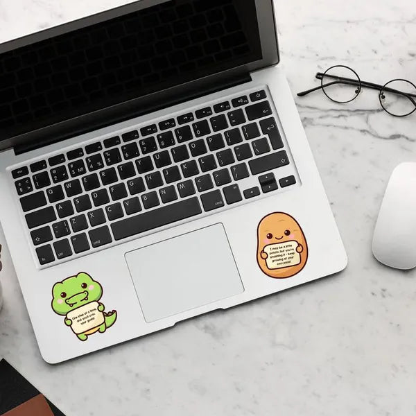 50 Pcs/1 Pack🤗 Positive Emotional Support Buddies Stickers – Inspirational, Waterproof & No Residue🎁 Uplifting Gifts for Kids, Teens, Coworkers & Yourself 😻