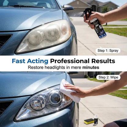 Headlamp Restoration Fluid with Crystalline Coating
