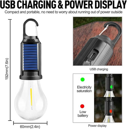 Solar Energy Vintage Hanging Camping Lantern