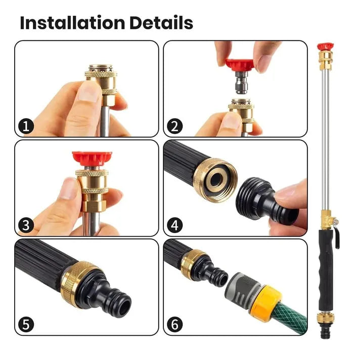 Jet Nozzle Power Washer for Garden Hose – Turn Your Hose Into a High-Pressure Cleaning Machine