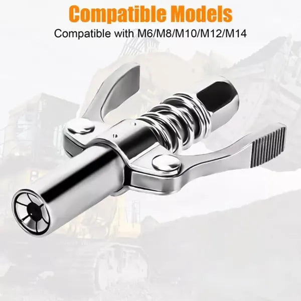 Double Handle High Pressure Quick Release Grease Coupler