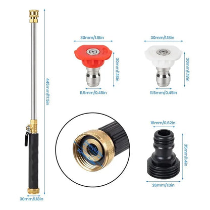 Jet Nozzle Power Washer for Garden Hose – Turn Your Hose Into a High-Pressure Cleaning Machine