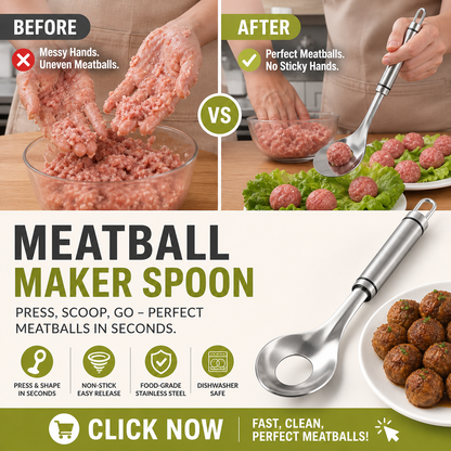 Meatball Spoon – No Stick, No Mess