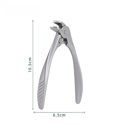 Stainless Steel Nail Clippers With Splash Guard – Large opening for ingrown nails & foot care