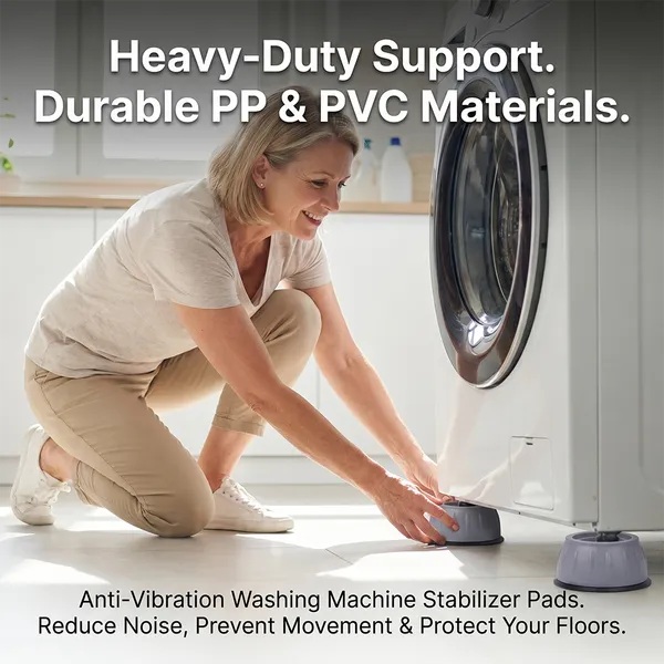 Anti-Vibration Washing Machine Stabilizer Pads (4-Pack)