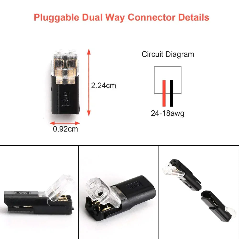 Dual-Wire Push-In Connector
