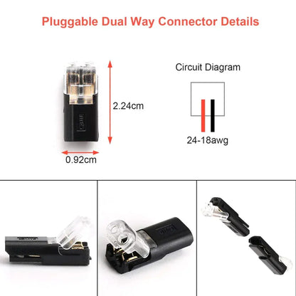 Dual-Wire Push-In Connector