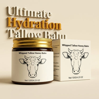 Organic Grass-Fed Tallow & Honey Whipped Balm