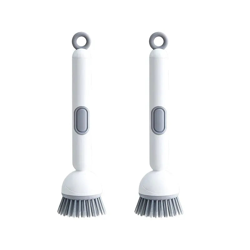 Kitchen long handled rotating pot brush