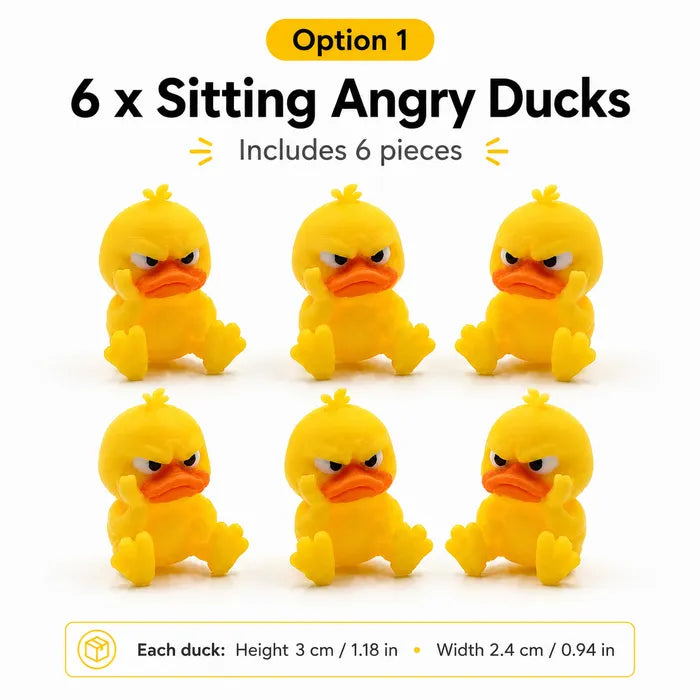 Angry Duck Desk Figurine — Add a Tiny Attitude to Your Space!