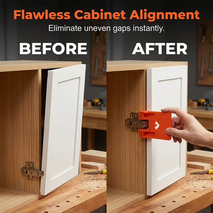 Cabinet Door Hinge Drilling Guide – Magnetic Clamp, Precise Alignment, 35mm