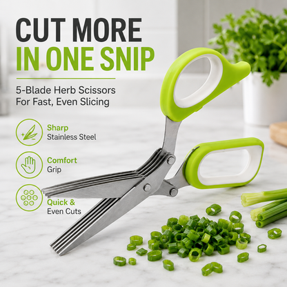 Multi-Blade Herb Scissors | Quick Kitchen Prep