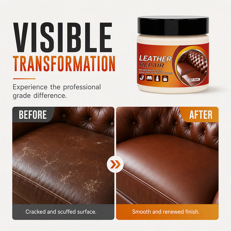 Leather Scratch Repair Cream for Worn Furniture and Seats