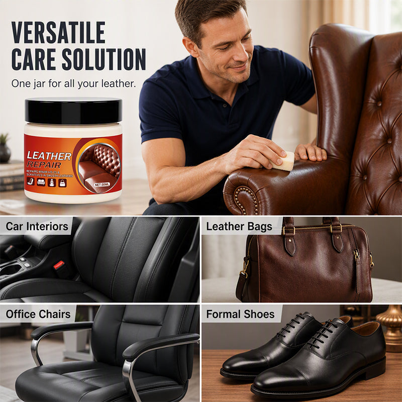 Leather Scratch Repair Cream for Worn Furniture and Seats