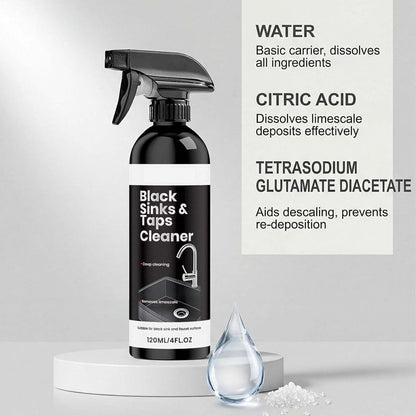 Limescale Cleaner Spray for Black Sinks, Faucets & Fixtures