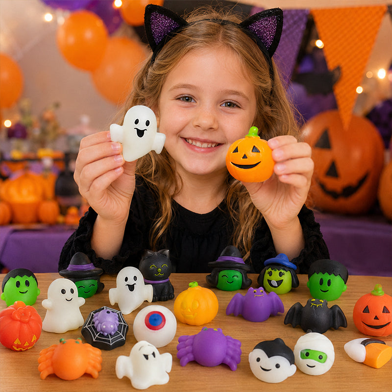 Halloween Squishies Stress Relief Toy Set