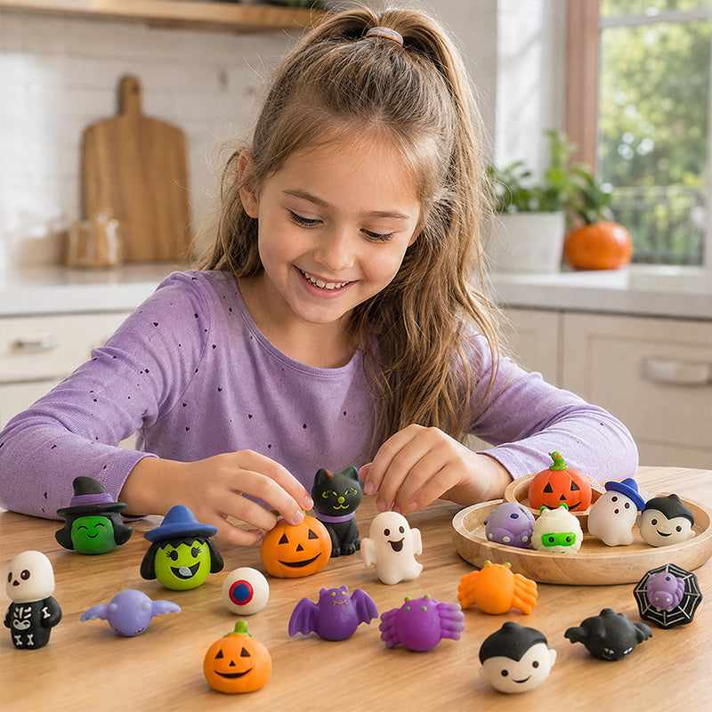 Halloween Squishies Stress Relief Toy Set