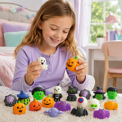 Halloween Squishies Stress Relief Toy Set