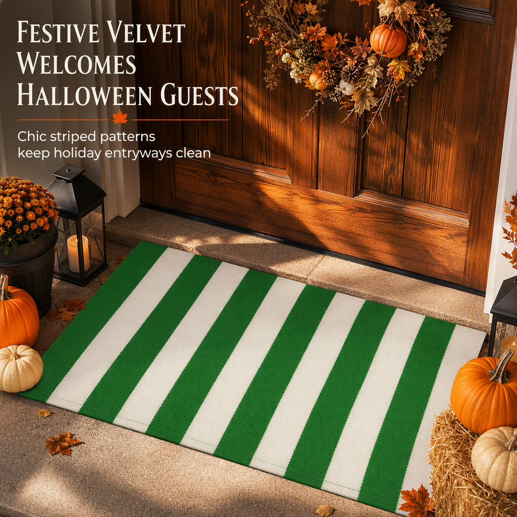 Simple Striped Non‑Slip Door Mat – Stain‑Resistant, Durable, Multi‑Size