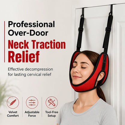 Over-the-Door Neck Stretching Sling | Adjustable for Daily Home Stretching