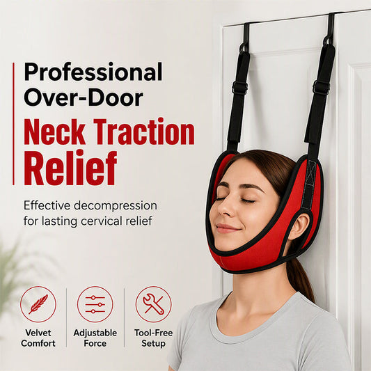 Adjustable for Daily Home Stretching | Over-the-Door Neck Stretching Sling