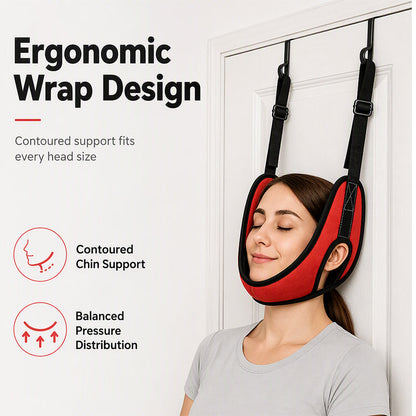 Over-the-Door Neck Stretching Sling | Adjustable for Daily Home Stretching