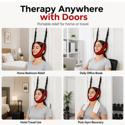 Over-the-Door Neck Stretching Sling | Adjustable for Daily Home Stretching