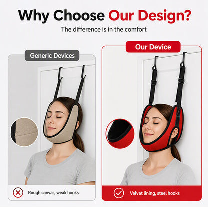Over-the-Door Neck Stretching Sling | Adjustable for Daily Home Stretching