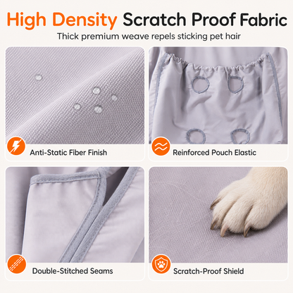 Anti-Scratch Grooming Apron – Hair Resistant Pet Cuddling Apron with Leg Holes