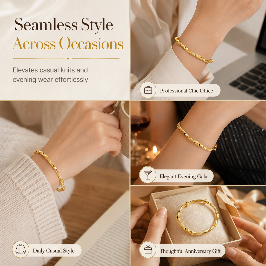 Elegant Mobius Loop Jewelry – Minimalist Fashion Gift for Women